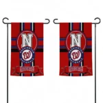 Washington Nationals Garden Flag Customized Circle Medallion Red Best Selling