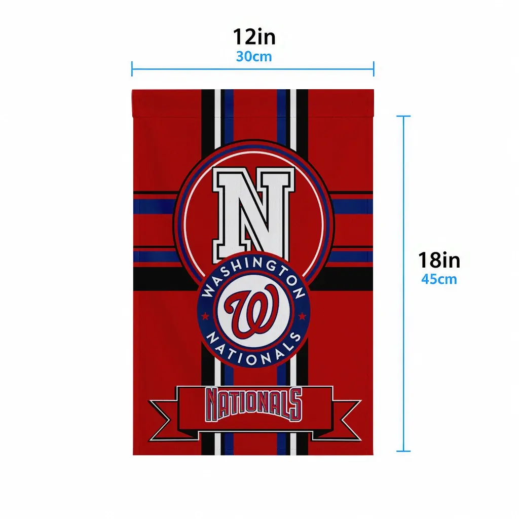 Washington Nationals Garden Flag Customized Circle Medallion Red High Quality Washington Nationals Garden Flag Customized Circle Medallion Red High Quality
