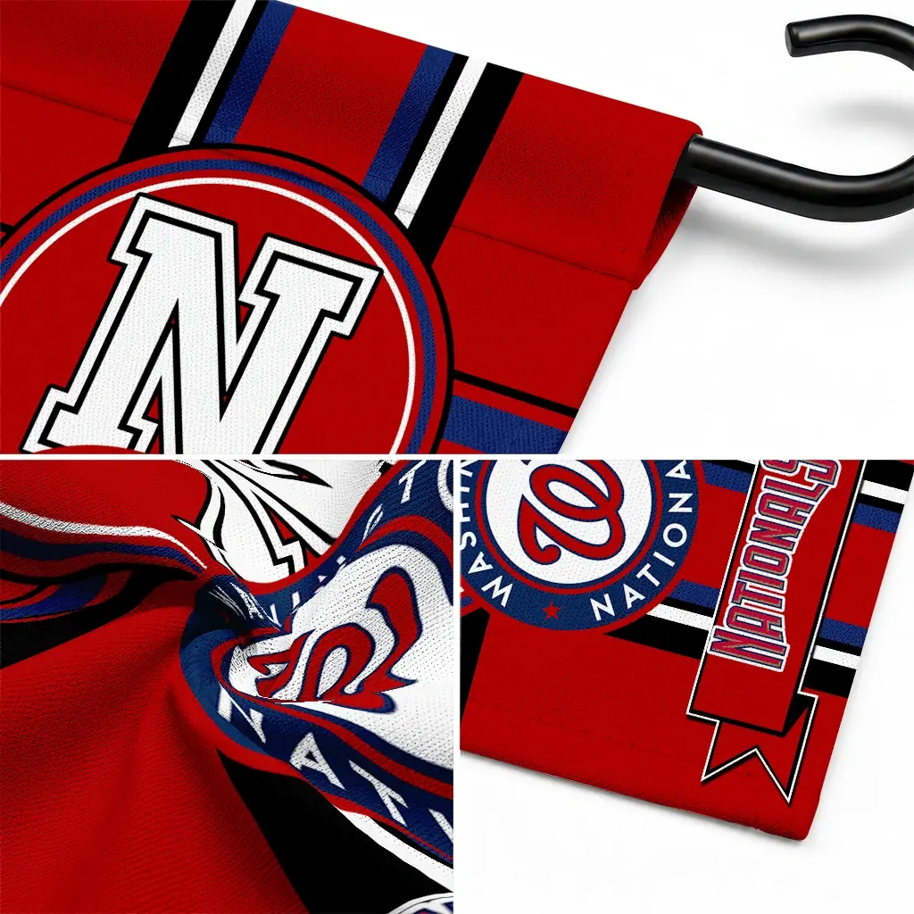 Washington Nationals Garden Flag Customized Circle Medallion Red Latest Model Washington Nationals Garden Flag Customized Circle Medallion Red Latest Model