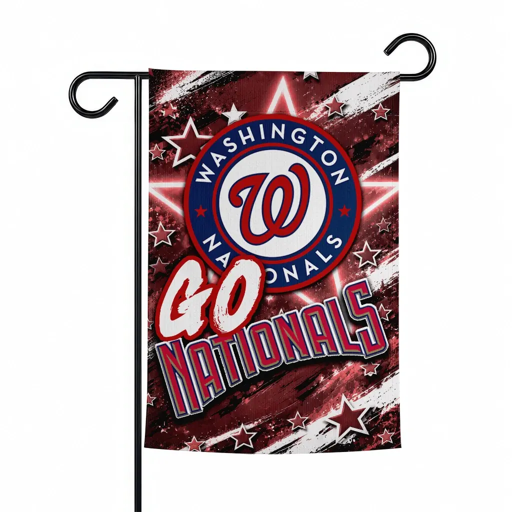 Washington Nationals Garden Flag Personalized Glowing Star Red Best Selling Washington Nationals Garden Flag Personalized Glowing Star Red Best Selling