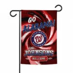 Washington Nationals Garden Flag Personalized Swirl Vortex Red Best Selling