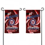 Washington Nationals Garden Flag Personalized Swirl Vortex Red Best Selling