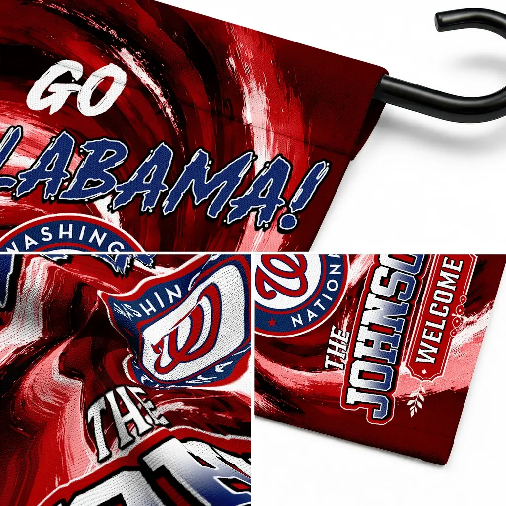 Washington Nationals Garden Flag Personalized Swirl Vortex Red Latest Model Washington Nationals Garden Flag Personalized Swirl Vortex Red Latest Model