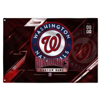 Washington Nationals House Flag Custom Speed Slashes Red Best Selling