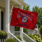 Washington Nationals House Flag Customized Ornate Border Red Best Selling