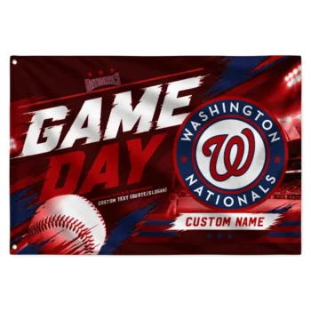 Washington Nationals House Flag Customized Tech Panels Red Best Selling