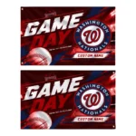 Washington Nationals House Flag Customized Tech Panels Red Best Selling