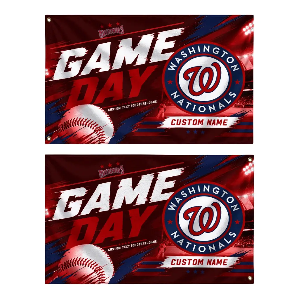 Washington Nationals House Flag Customized Tech Panels Red Fashion Forward Washington Nationals House Flag Customized Tech Panels Red Fashion Forward