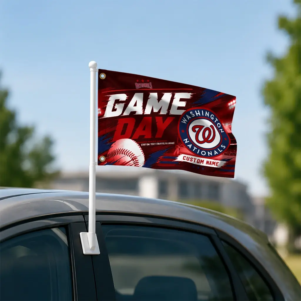 Washington Nationals House Flag Customized Tech Panels Red Latest Model Washington Nationals House Flag Customized Tech Panels Red Latest Model
