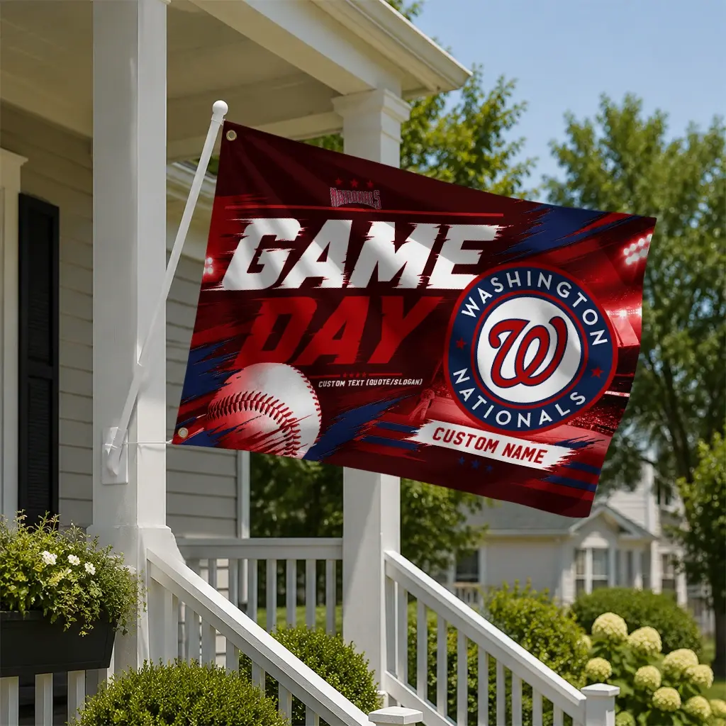 Washington Nationals House Flag Customized Tech Panels Red New Arrival Washington Nationals House Flag Customized Tech Panels Red New Arrival