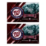Washington Nationals House Flag Personalized Diagonal Stripes Red Best Selling