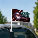 Washington Nationals House Flag Personalized Diagonal Stripes Red Best Selling