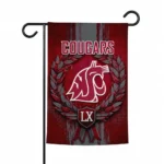 Washington State Cougars Garden Flag Custom Laurel Wreath Crimson Best Selling