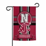 Washington State Cougars Garden Flag Customized Circle Medallion Crimson Best Selling