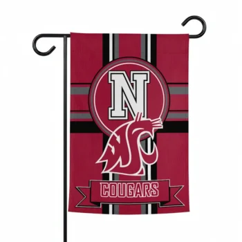 Washington State Cougars Garden Flag Customized Circle Medallion Crimson Best Selling