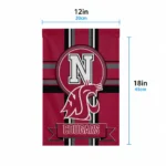 Washington State Cougars Garden Flag Customized Circle Medallion Crimson Best Selling