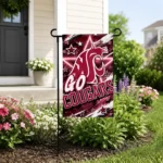 Washington State Cougars Garden Flag Personalized Glowing Star Crimson Best Selling