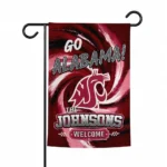 Washington State Cougars Garden Flag Personalized Swirl Vortex Crimson Best Selling
