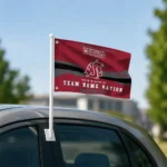 Washington State Cougars House Flag Customized Brushed Streaks Crimson Best Selling