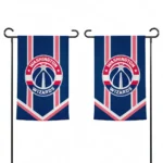 Washington Wizards Garden Flag Custom Chevron Stripes Blue Best Selling