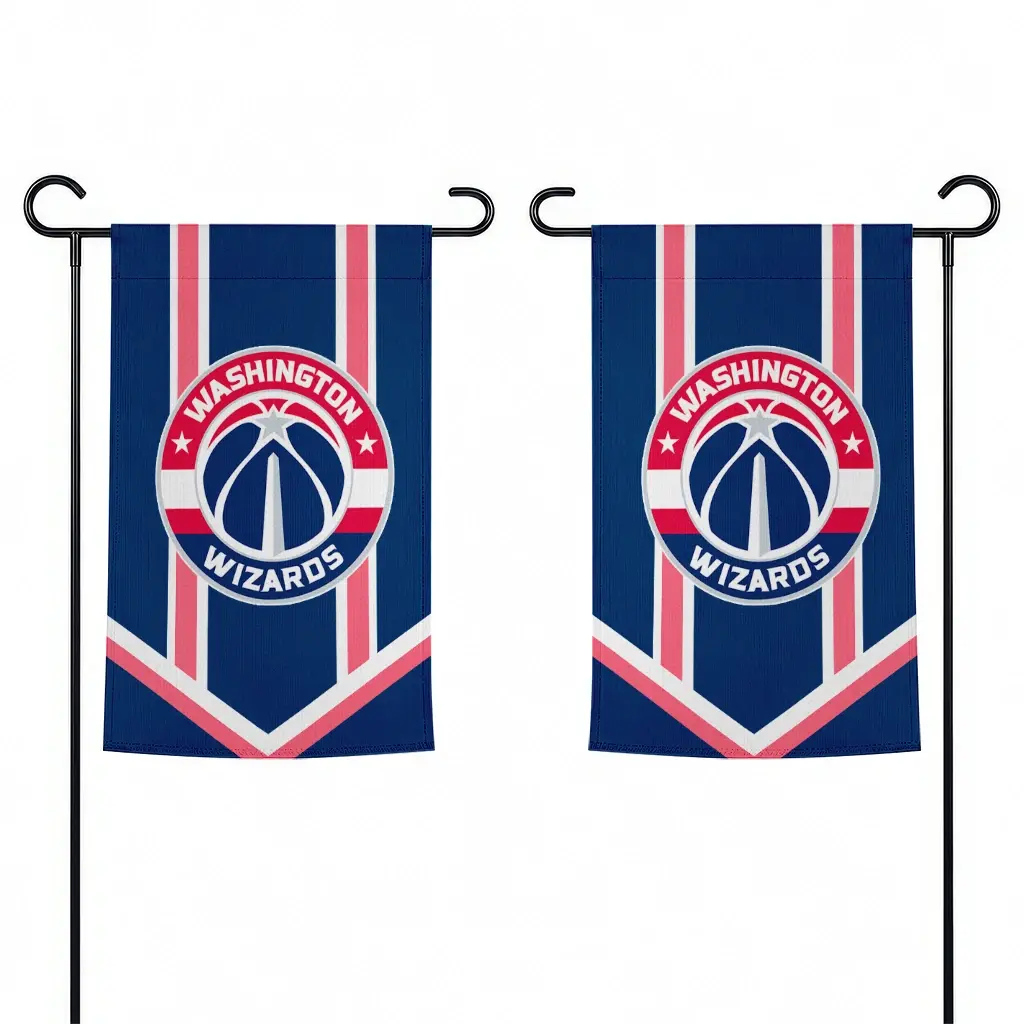 Washington Wizards Garden Flag Custom Chevron Stripes Blue Fashion Forward Washington Wizards Garden Flag Custom Chevron Stripes Blue Fashion Forward