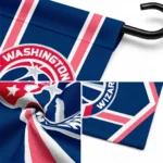 Washington Wizards Garden Flag Custom Chevron Stripes Blue Best Selling