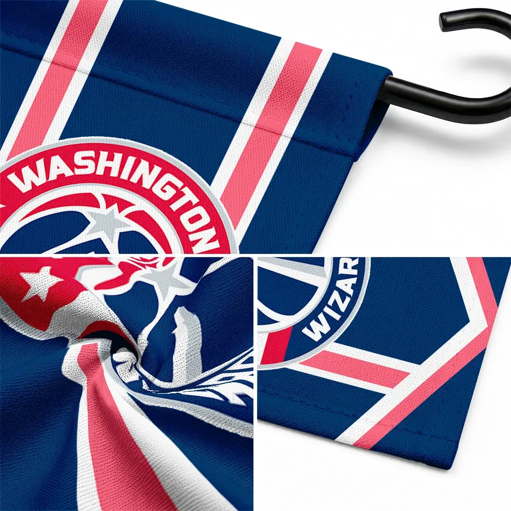 Washington Wizards Garden Flag Custom Chevron Stripes Blue Latest Model Washington Wizards Garden Flag Custom Chevron Stripes Blue Latest Model