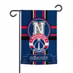 Washington Wizards Garden Flag Custom Circle Medallion Blue Best Selling