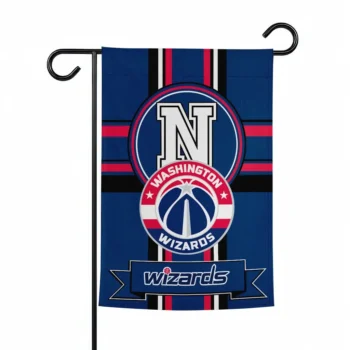 Washington Wizards Garden Flag Custom Circle Medallion Blue Best Selling