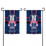 Washington Wizards Garden Flag Custom Circle Medallion Blue Best Selling