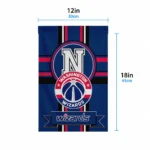 Washington Wizards Garden Flag Custom Circle Medallion Blue Best Selling