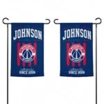 Washington Wizards Garden Flag Personalized Distressed Stripes Blue Best Selling