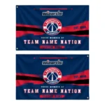 Washington Wizards House Flag Custom Brushed Streaks Blue Best Selling