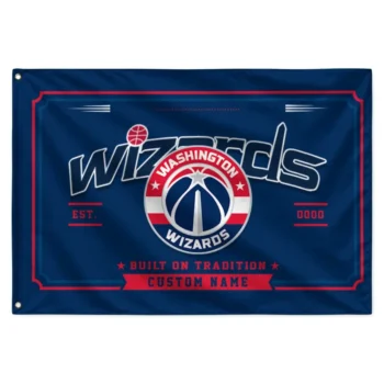 Washington Wizards House Flag Custom Ornate Border Blue Best Selling