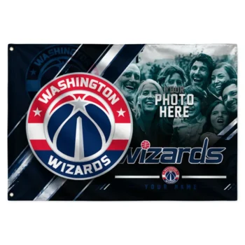 Washington Wizards House Flag Customized Diagonal Stripes Blue Best Selling