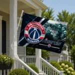 Washington Wizards House Flag Customized Diagonal Stripes Blue Best Selling