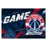 Washington Wizards House Flag Customized Energy Brushstrokes Blue Best Selling