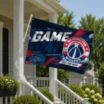 Washington Wizards House Flag Customized Energy Brushstrokes Blue Best Selling
