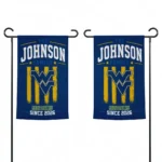 West Virginia Mountaineers Garden Flag Custom Distressed Stripes Blue Best Selling