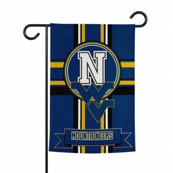 West Virginia Mountaineers Garden Flag Customized Circle Medallion Blue Best Selling