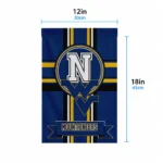 West Virginia Mountaineers Garden Flag Customized Circle Medallion Blue Best Selling