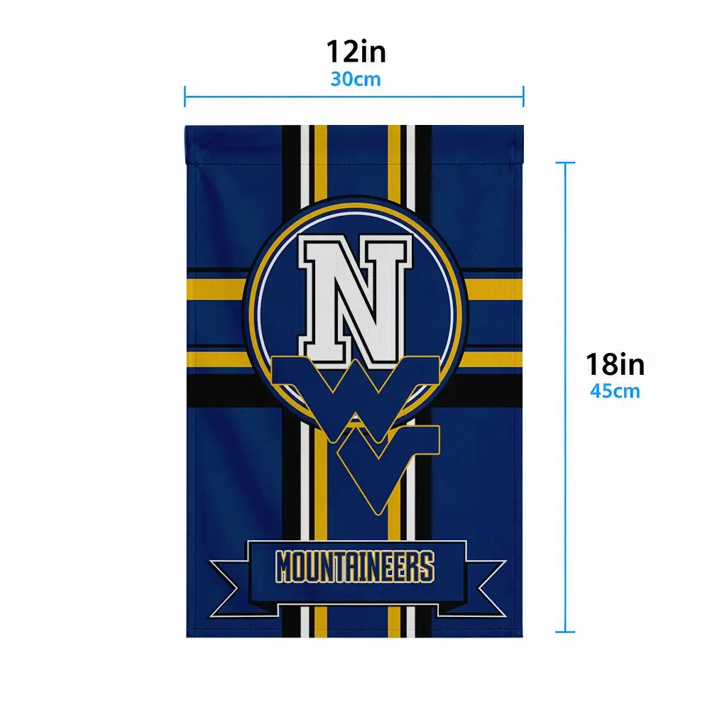 West Virginia Mountaineers Garden Flag Customized Circle Medallion Blue High Quality West Virginia Mountaineers Garden Flag Customized Circle Medallion Blue High Quality