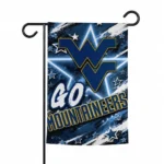 West Virginia Mountaineers Garden Flag Personalized Glowing Star Blue Best Selling