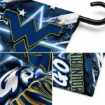 West Virginia Mountaineers Garden Flag Personalized Glowing Star Blue Best Selling