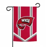 Western Kentucky Hilltoppers Garden Flag Custom Chevron Stripes Red Best Selling