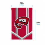 Western Kentucky Hilltoppers Garden Flag Custom Chevron Stripes Red Best Selling