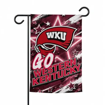 Western Kentucky Hilltoppers Garden Flag Customized Glowing Star Red Best Selling