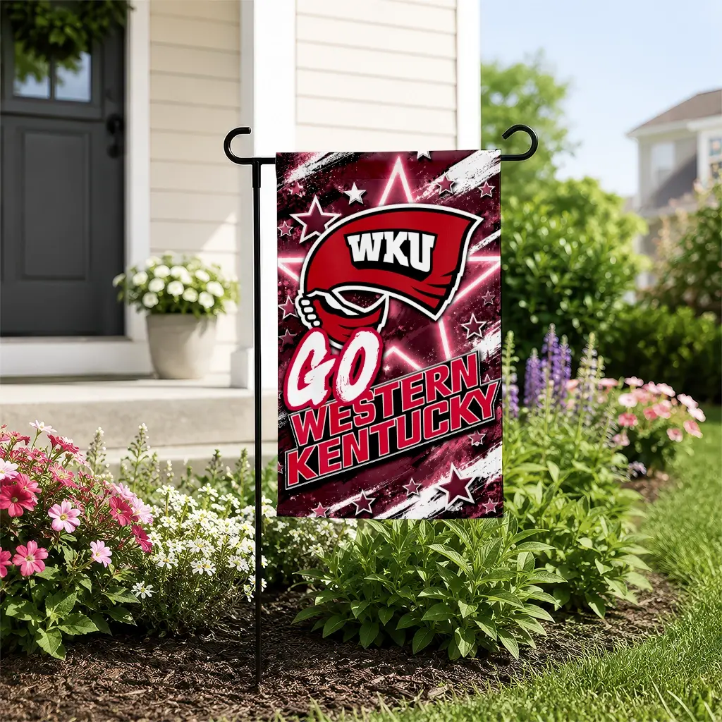 Western Kentucky Hilltoppers Garden Flag Customized Glowing Star Red New Arrival Western Kentucky Hilltoppers Garden Flag Customized Glowing Star Red New Arrival