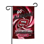 Western Kentucky Hilltoppers Garden Flag Customized Swirl Vortex Red Best Selling