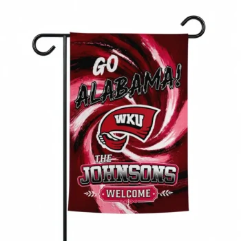 Western Kentucky Hilltoppers Garden Flag Customized Swirl Vortex Red Best Selling